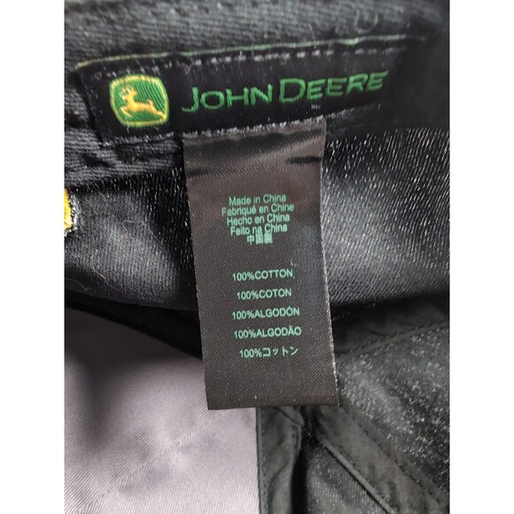 John Deere Dobbs Equipment SnapBack Trucker Hat Black Gray EUC One Size Fits All - Picture 6 of 6